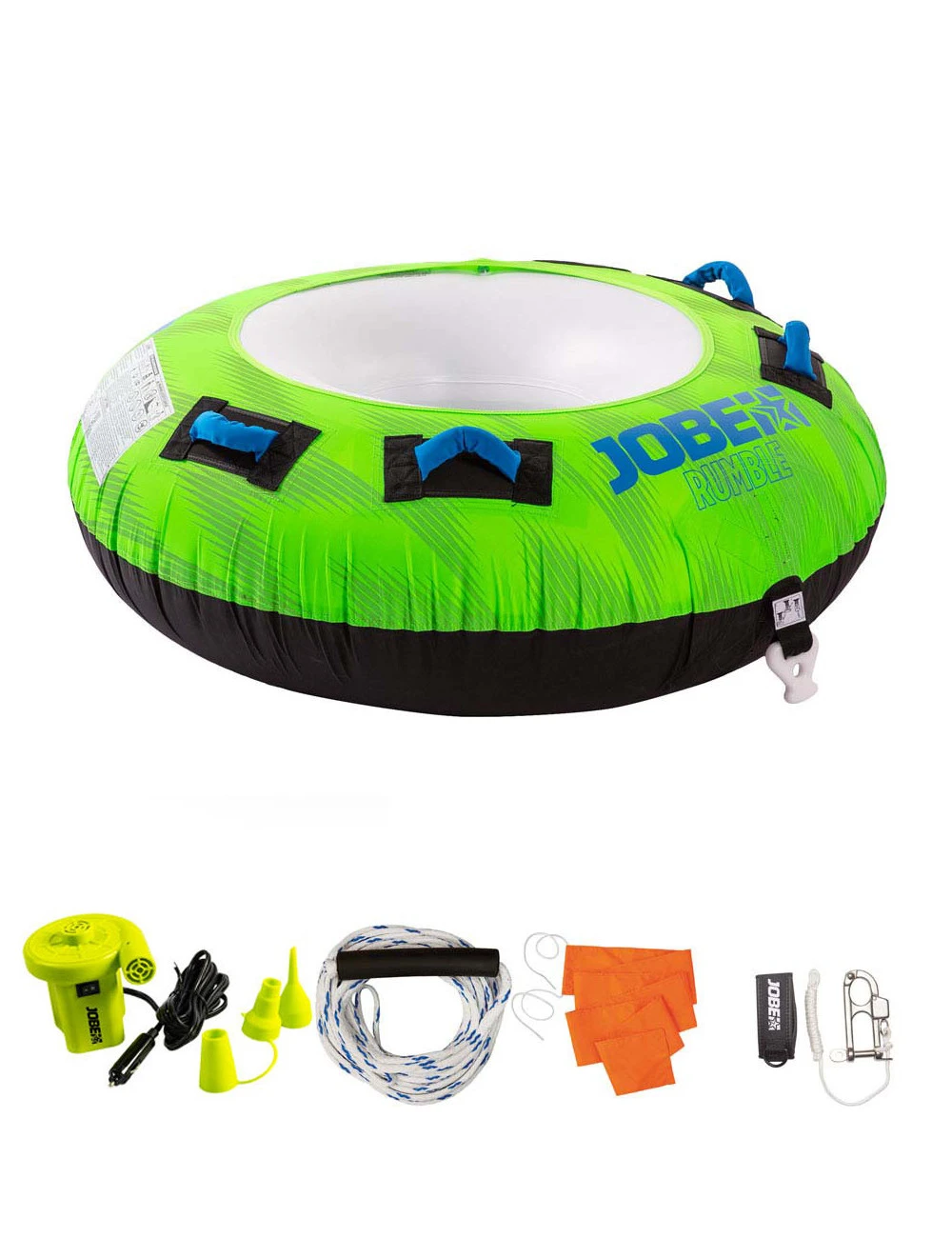 Bouée JOBE Rumble Towable Package 1P Green 1 Bouée JOBE Rumble Towable Package 1P Green
